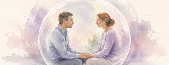 Thérapeute et patient accordés comme deux instruments, leurs corps entrant en dialogue avant les mots dans une relation de soutien.