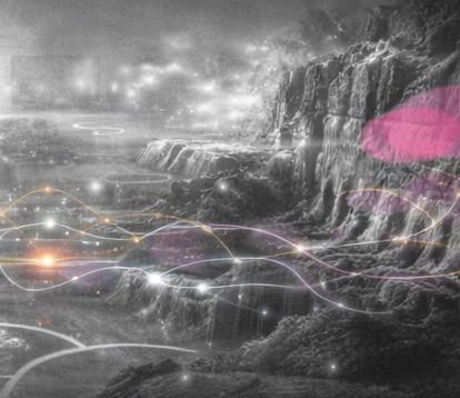 Thérapeute et patient marchant côte à côte sur un chemin lumineux en construction, symbolisant une pratique intégrative fondée sur le processus.