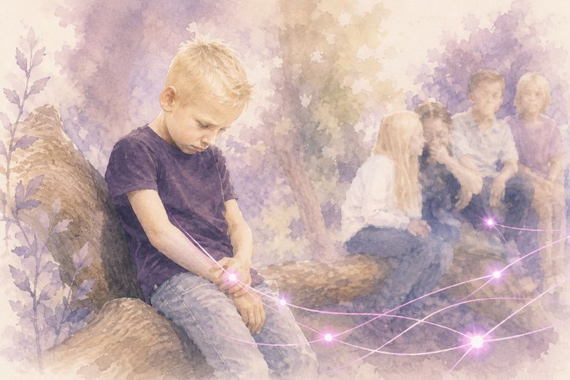 Illustration symbolique symbolisant comment restaurer un rapport au monde sécure chez l’enfant