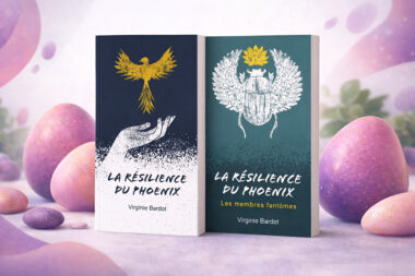 Illustration symbolique de la résilience à travers la figure du phœnix, associée aux romans de Virginie Bardot La Résilience du Phoenix