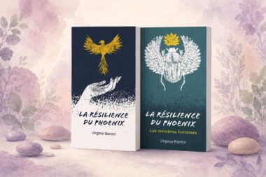 Illustration symbolique de la résilience à travers la figure du phœnix, associée aux romans de Virginie Bardot La Résilience du Phoenix