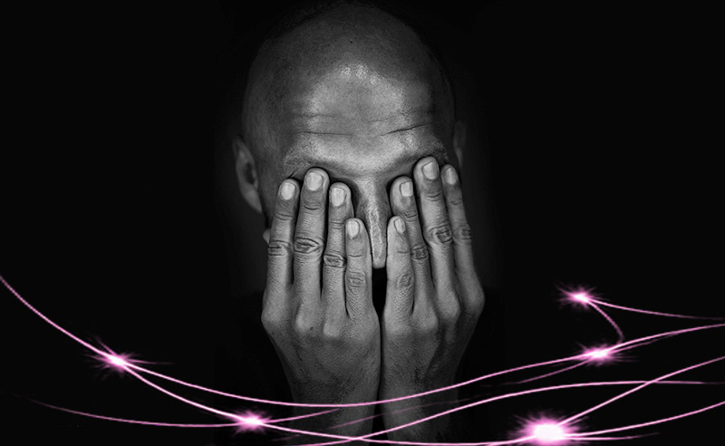 Illustration symbolique de l'emprise de la honte et du processus relationnel permettant d’en sortir en thérapie