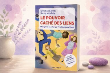 Couverture du livre « Le Pouvoir Caché des Liens » entourée d’œufs roses et violets Mimethys sur un fond doux et lumineux.