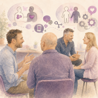 Formation de base : échanges en petit groupe autour des dynamiques relationnelles, avec pictogrammes de connexion