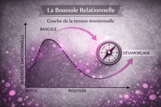 Équipe de professionnels en régulation du stress et gestion de situations complexes, en noir et blanc avec touches de rose Mimethys