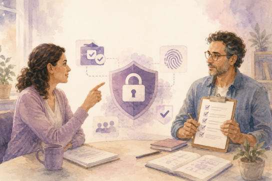 illustration symbolisant la protection des données personnelles et le respect de la vie privée dans le cadre de la politique de confidentialité de l’Institut Mimethys