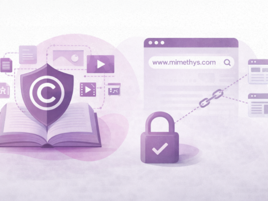 Illustration de la protection des contenus et des liens hypertextes du site de l’Institut Mimethys