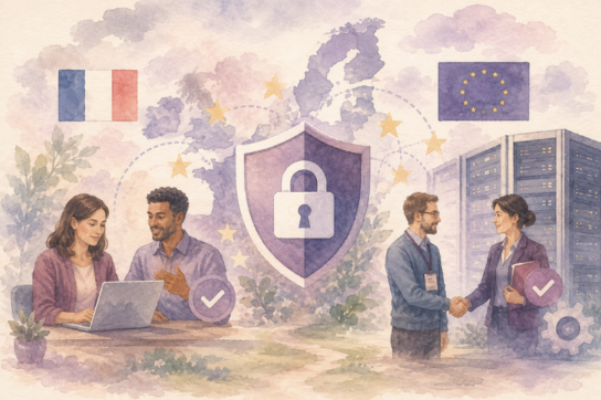 illustration symbolisant la sécurité des données personnelles, les droits des utilisateurs et la gestion des cookies sur le site de l’Institut Mimethys