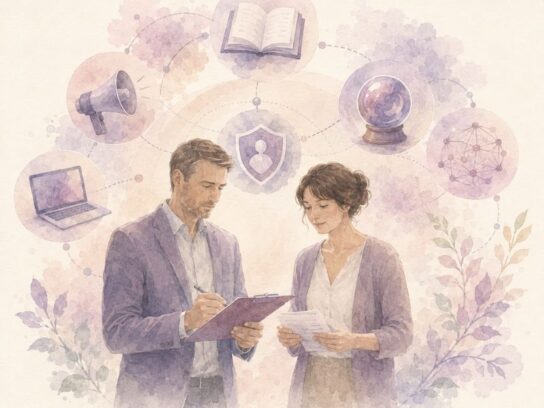 Professionnels en situation de transmission illustrant l’engagement éthique et scientifique des formations Mimethys