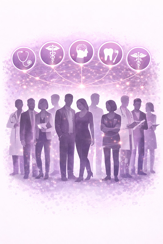 Groupe de professionnels de santé et de la relation d’aide représentant les publics concernés par les formations Mimethys